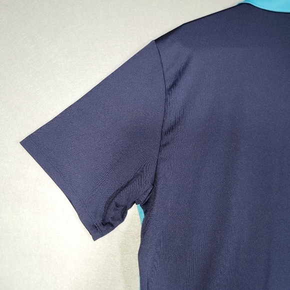 Under Armour Mens The Performance Polo Blue Color Block Size Large - Picture 10 of 10
